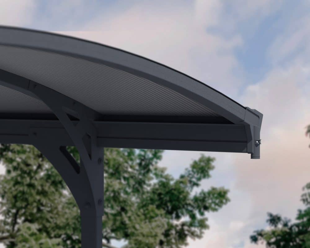 Palram Carports Vitoria 5000 Grey Bronze Roof panel system