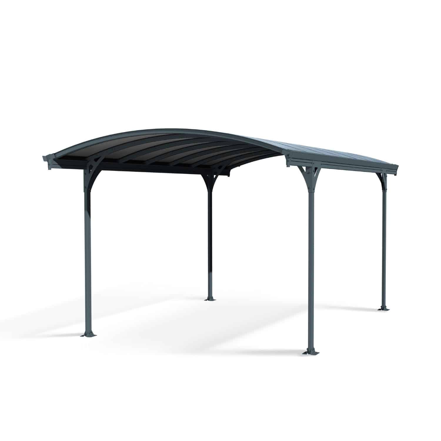Palram Canopia Carports Vitoria 10x17 3x5 Grey Opaque Grey