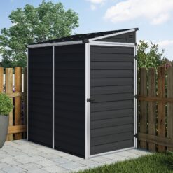 Pent Storage Shed 4x6 Midnight Grey
