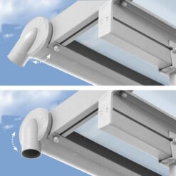 Sierra Verandah White Adjustable Gutters PALRAM