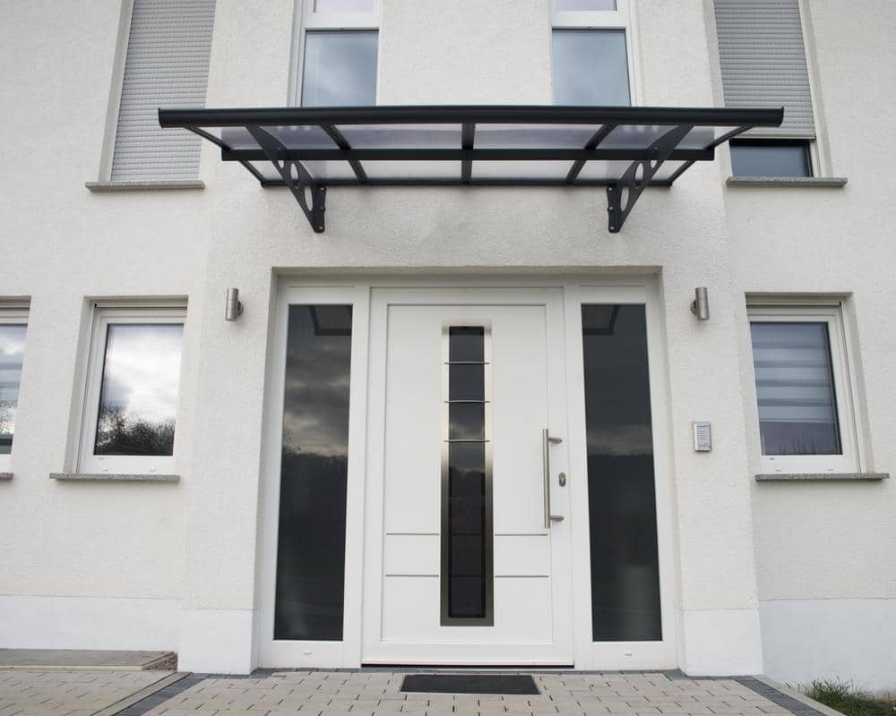 Palram Door Awnings Herald 2230 Grey Clear Main 02
