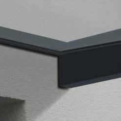 Palram Door Awnings Shopia Grey Clear Wall Mounting