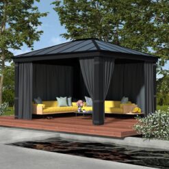 Palram Garden Gazebos Dallas 4300 Curtains Set Main 1
