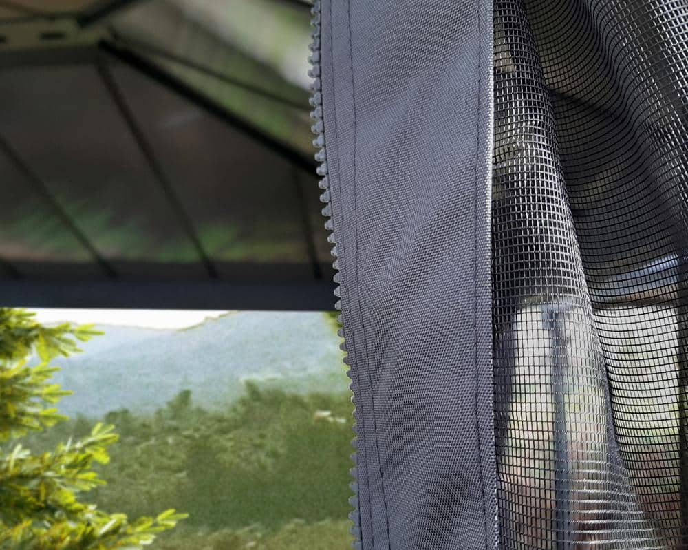 Palram Garden Gazebos Dallas Netting Set Open Detail