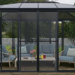 Screen / net door set Compatible with Palrams San Remo & Ledro