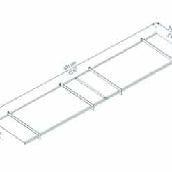 Palram Canopia Door Awnings Nancy 4100 Dimensions