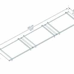 Palram Canopia Door Awnings Nancy 4500 Dimensions