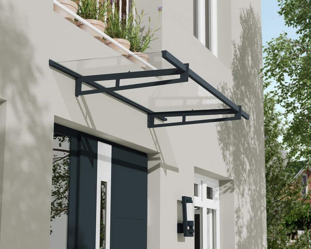 Palram Canopia Door Awnings Bremen 2050 Grey Clear